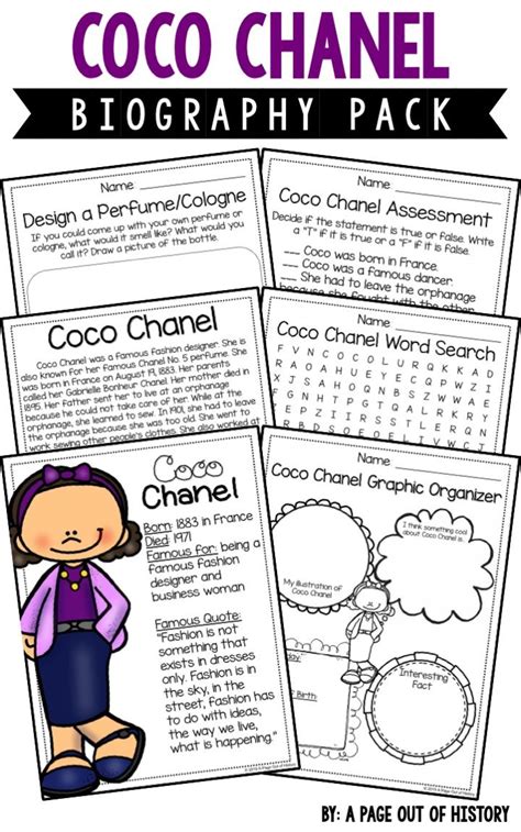 Coco Chanel information for kids